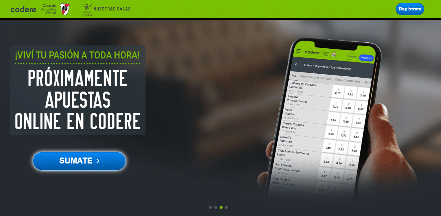 Codere Argentina: apuestas online