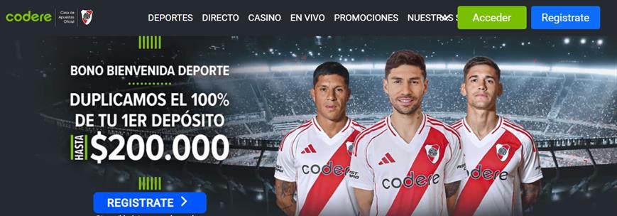 C&oacute;digo promocional Codere-Bono de bienvenida